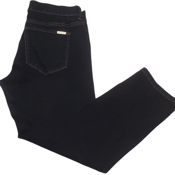 White House Black Market Dark Blue Denim Cropped Skinny Stretch Jeans Size XS - Picture 5 of 6